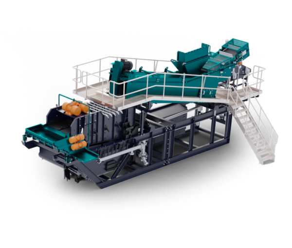 AggReclaim floatation separation machine rendering on the back side