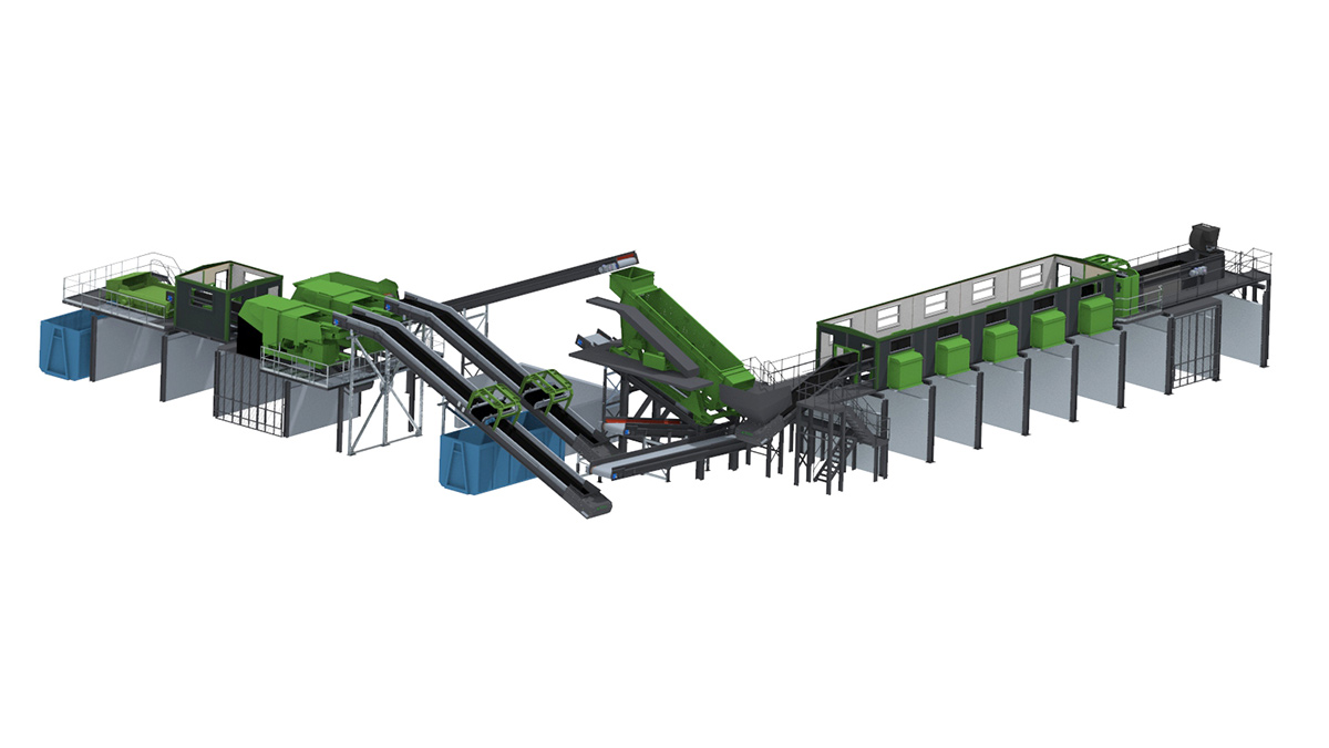 CONSTRUCTION AND DEMOLITION WASTE PROCESSING LINE