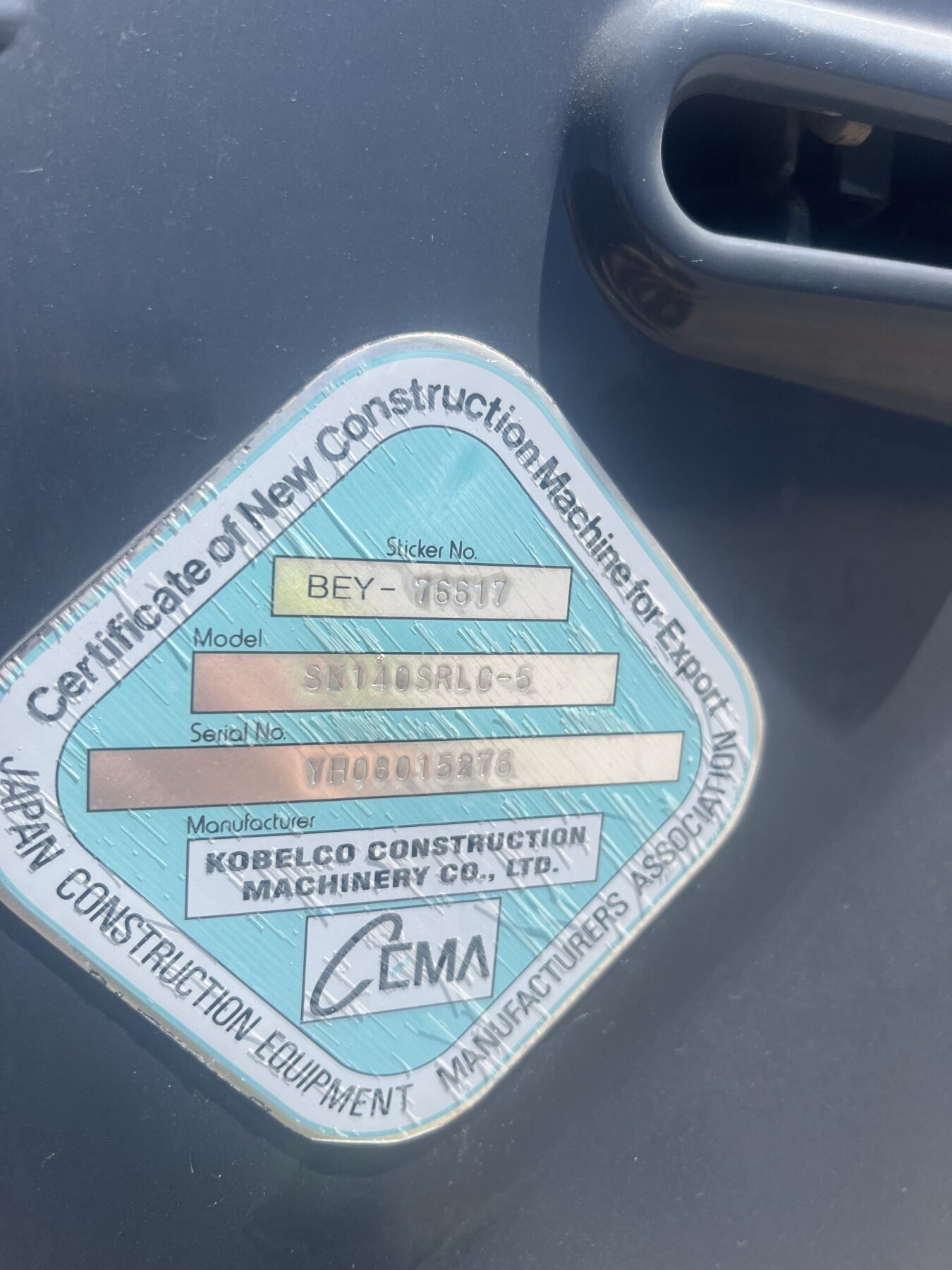 2019 KOBELCO SK140SR LC-5