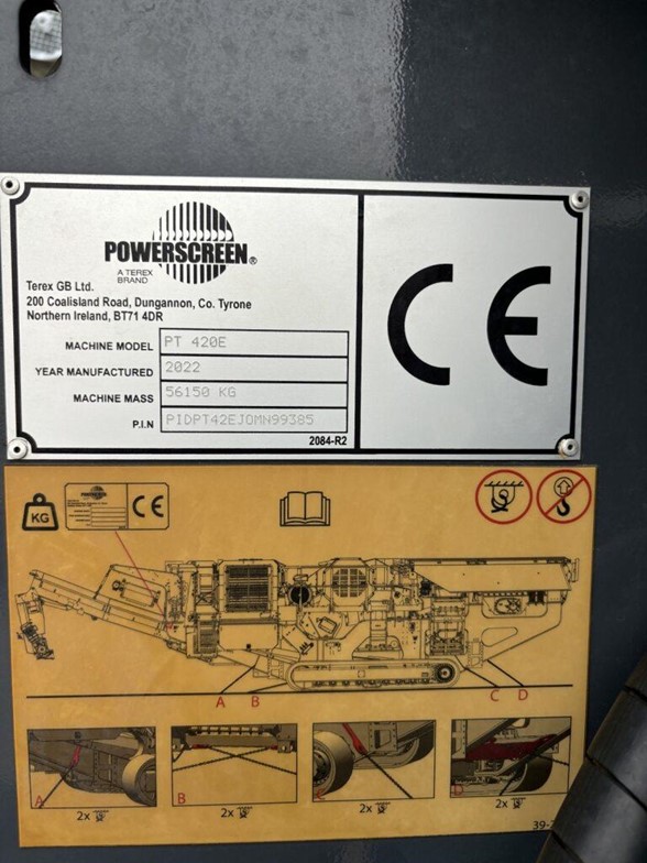 2022 POWERSCREEN PREMIERTRAK 420E