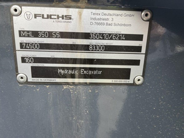 2023 FUCHS MHL350
