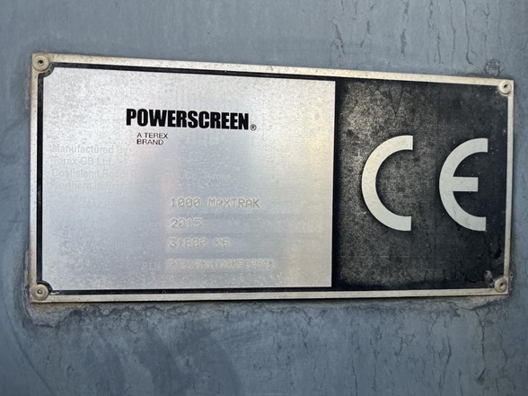 2015 Powerscreen 1000 Maxtrak