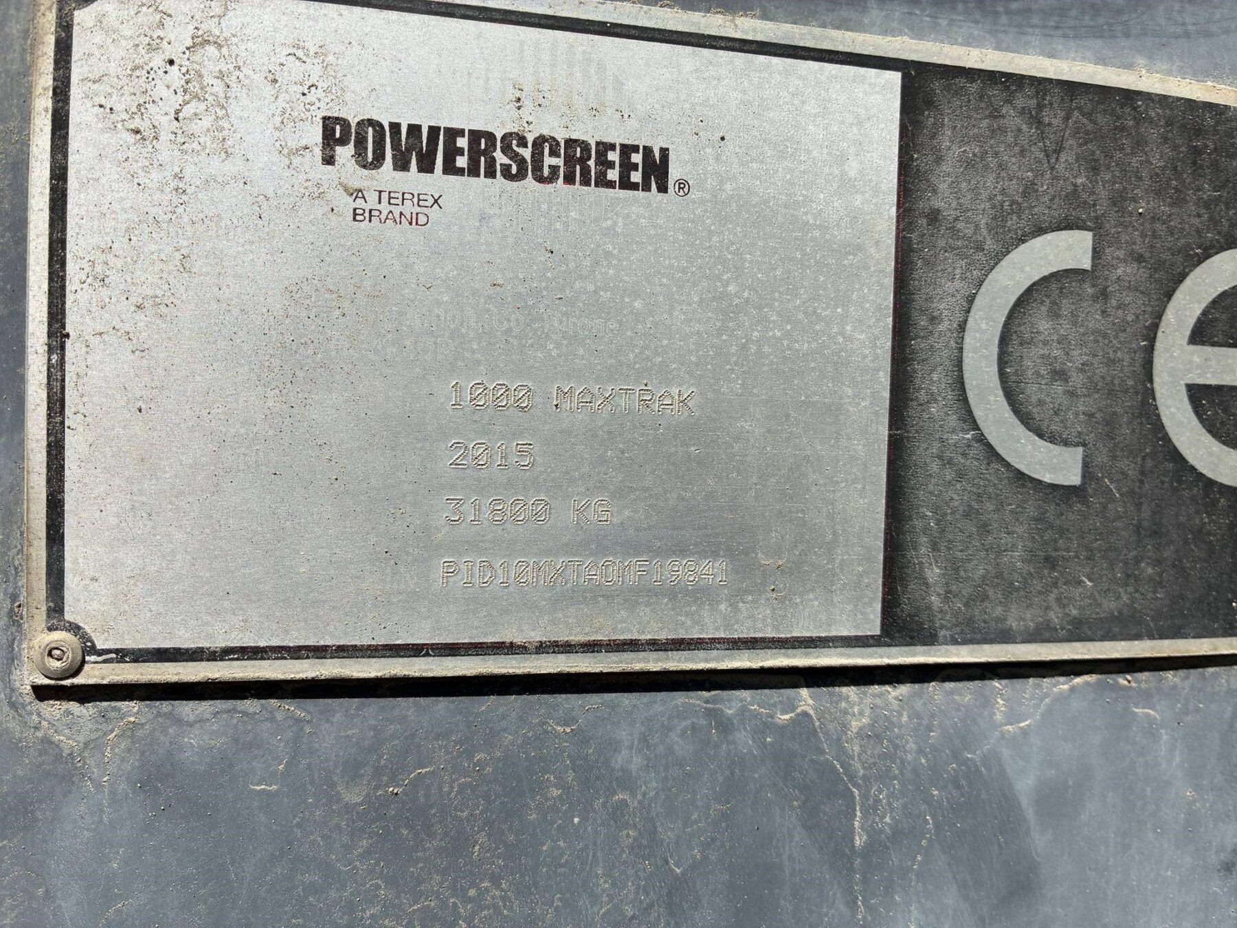 2015 Powerscreen 1000 Maxtrak