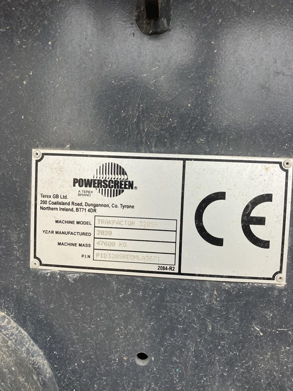 2020 POWERSCREEN TRAKPACTOR 320SR