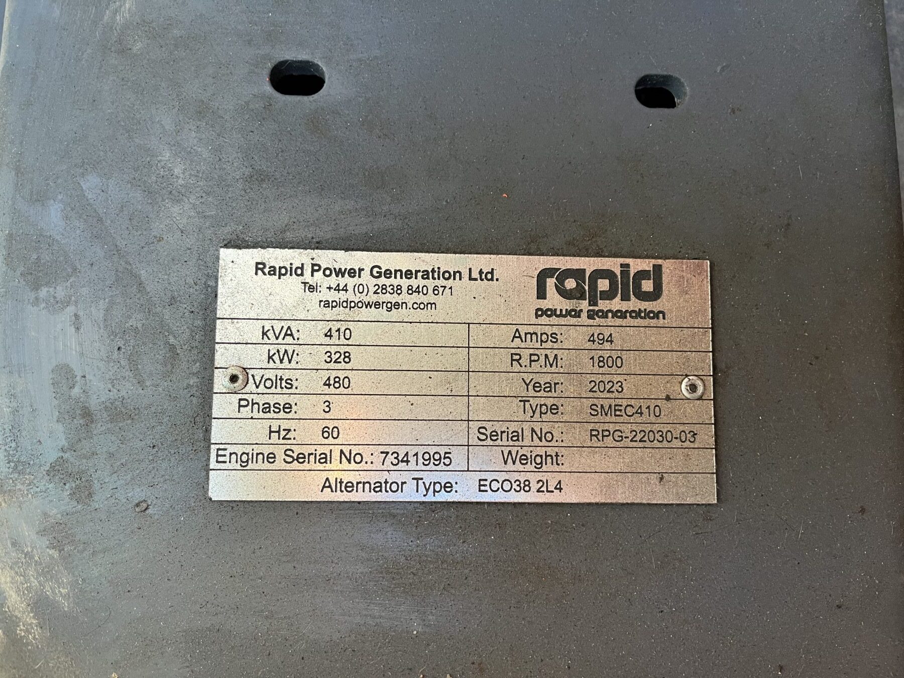 2023 Rapid Power Generation S410T4 (DC 13)