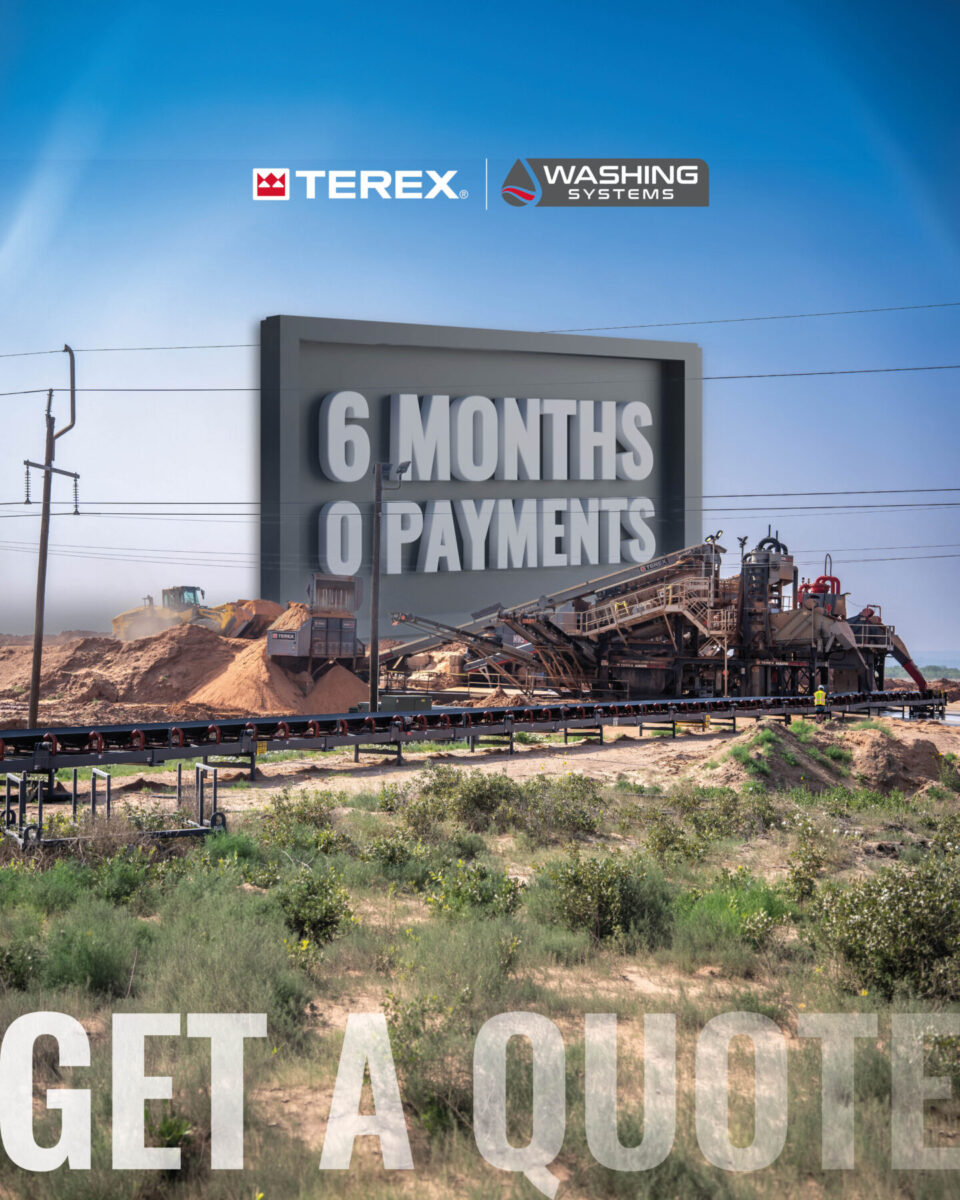 Terex Washing Systems producing sand