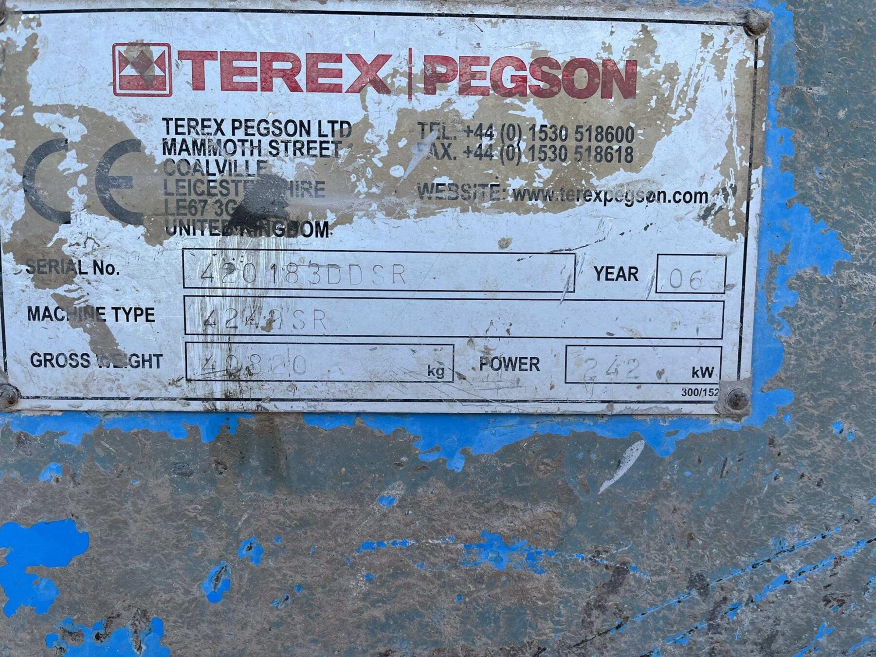 2006 TEREX PEGSON 4242SR